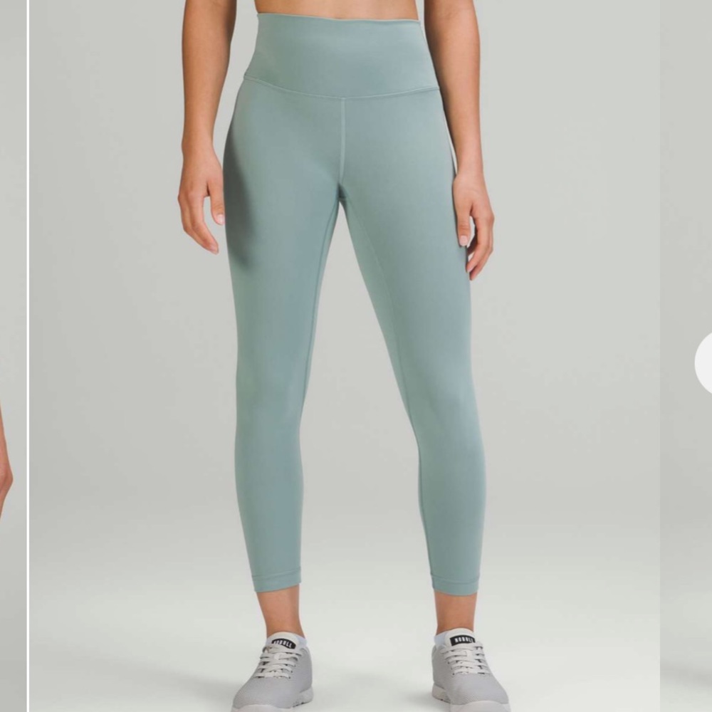Lululemon Wunder Under Train leggings Misty glade size 4